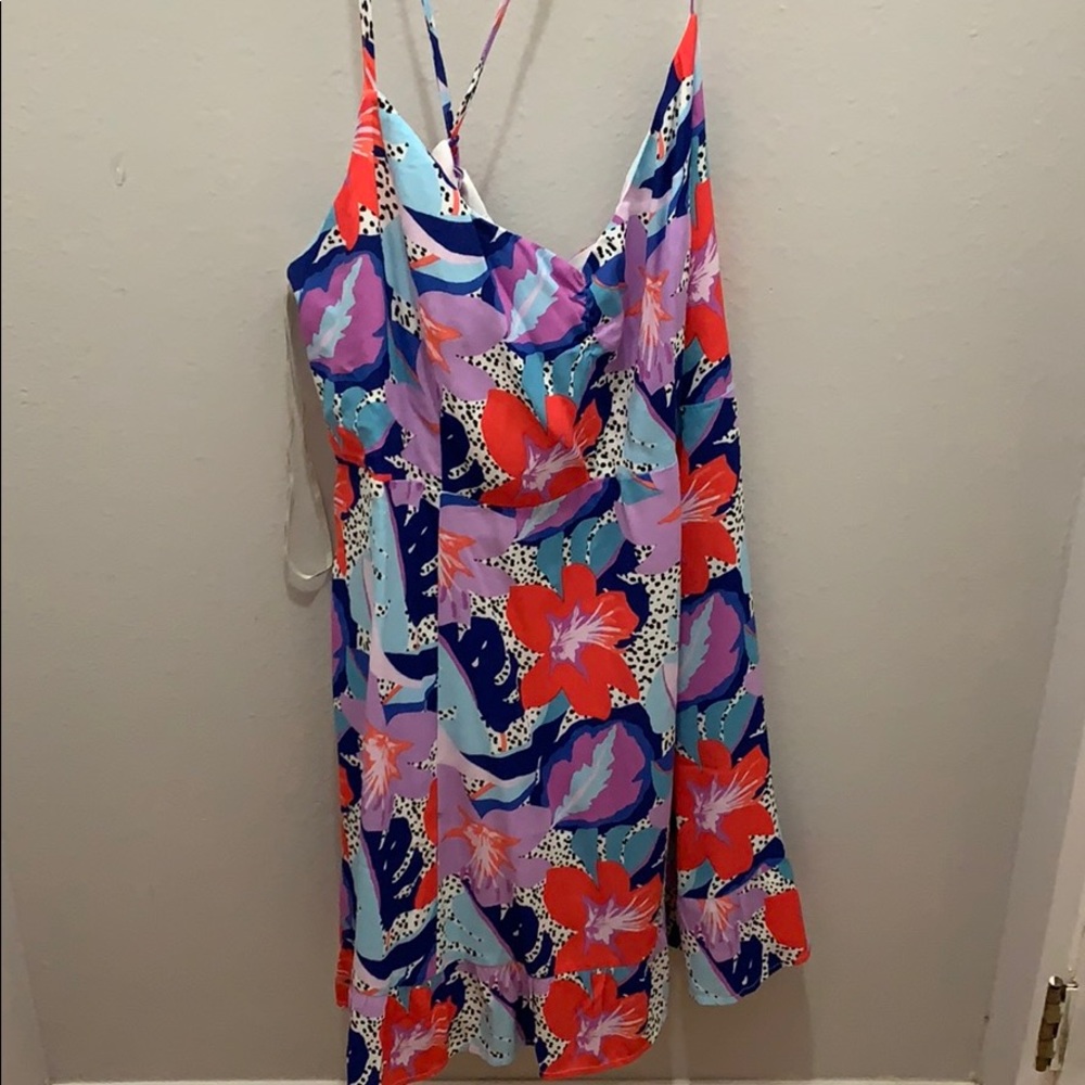 Summer cross back dress